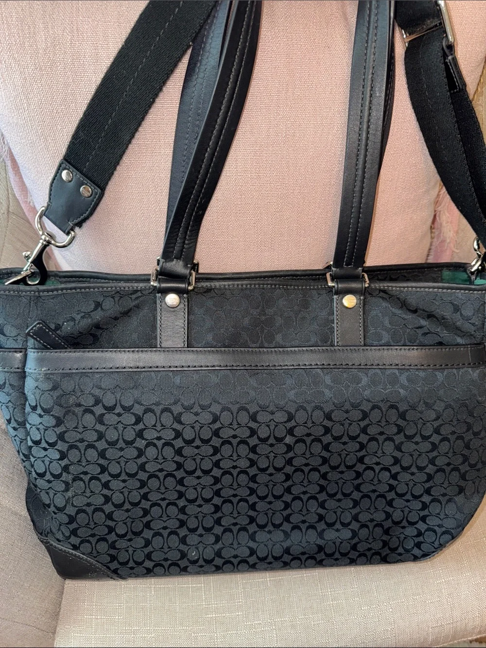 Coach Diaper Bag 🖤💚 - Picture 3 of 6